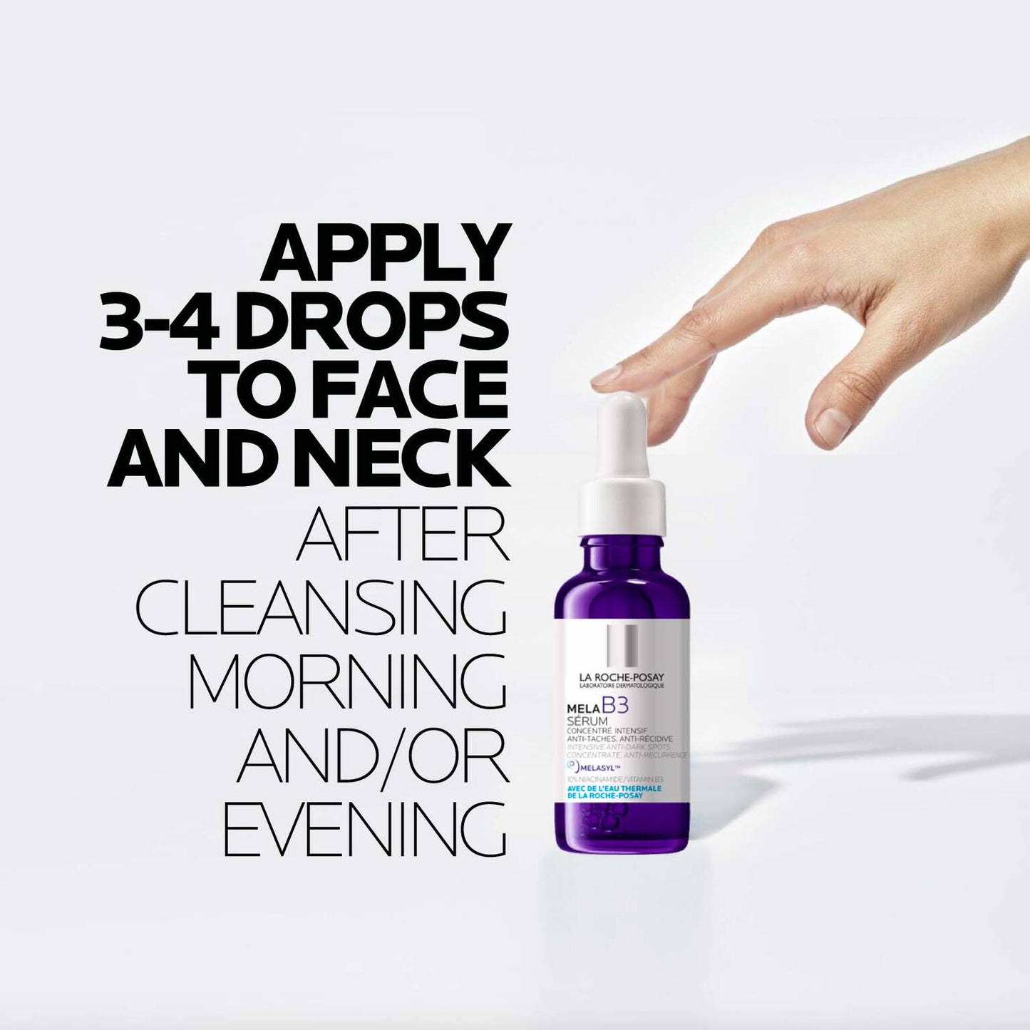 mela-b3-dark-spot-serum-with-melasyltm-niacinamide-t3 LaRochePosay-Product-MelaB3-MelaB3Serum-30ml-03337875890021-HowTo-REV.jpg
